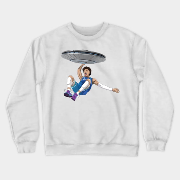 Lamelo Ball UFO Crewneck Sweatshirt by xavierjfong